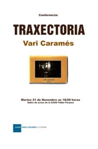 Cartel da conferencia do martes 21 de novembro de Vari Caramés