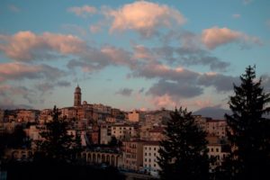 vista da parte alta da cidade de Frosinone